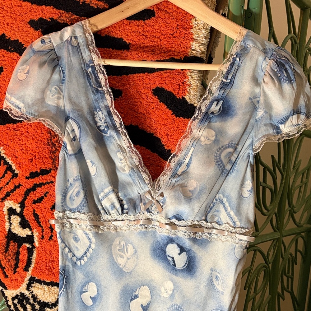 Kimchi Blue Satin Asymmetrical Dress - Picture 4 of 5